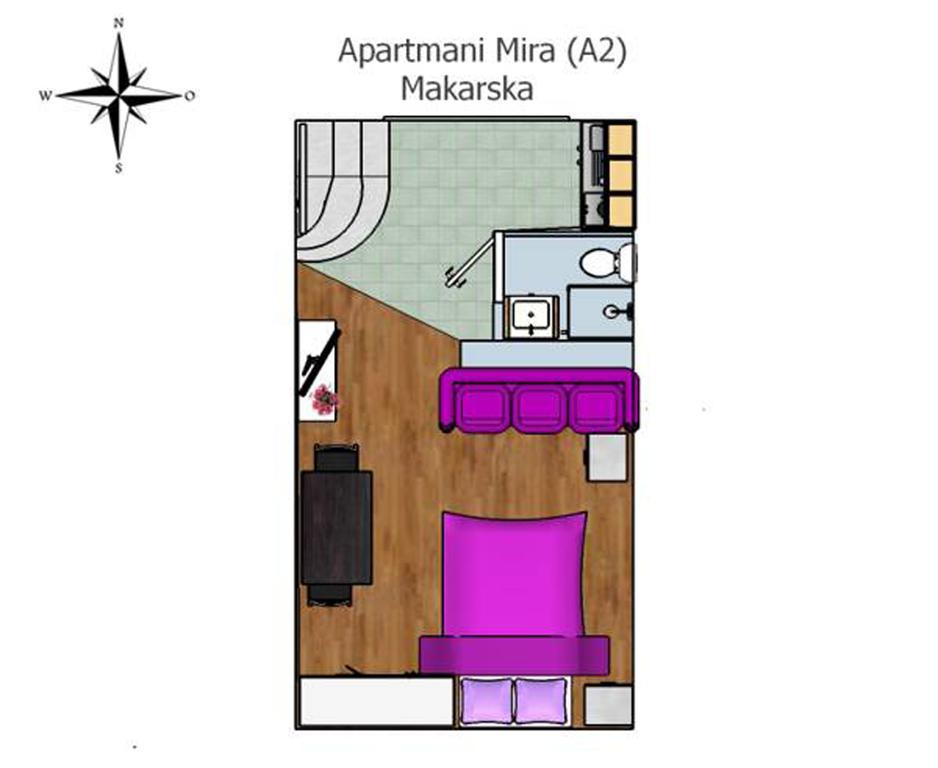 מאקרסקה Apartments Mira חדר תמונה